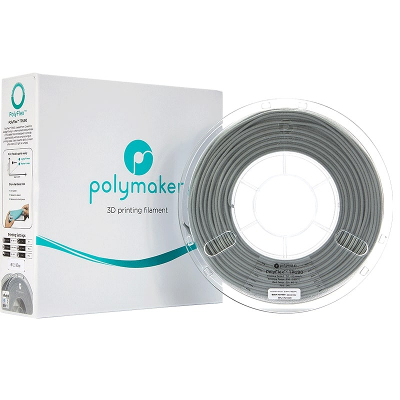 Polyflex TPU90 Gris - 2.85mm - 750 g (5) Polyflex TPU90 Gris - 2.85mm - 750 g (5)