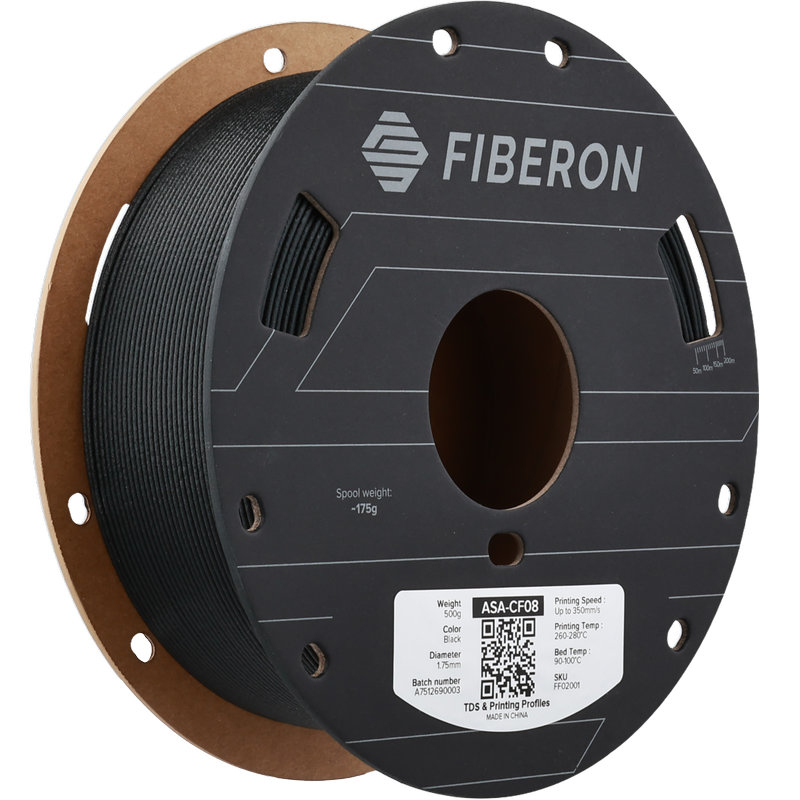 Polymaker Fiberon™ ASA-CF08 Zwart - 1,75mm - 500g