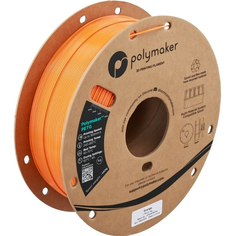 Polymaker PETG Oranje - 1,75mm - 1kg