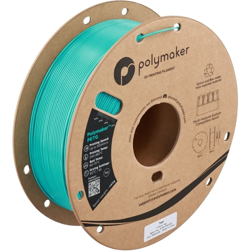 Polymaker PETG Teal - 1,75mm - 1kg