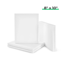 Witte opgespannen doeken 20 x 25 cm x5 xTool
