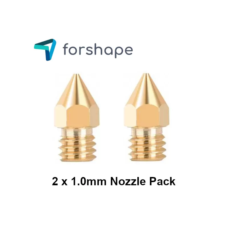 Lot de 2 Buses Laiton MK8 Forshape 1.0mm Lot de 2 Buses Laiton MK8 Forshape 1.0mm