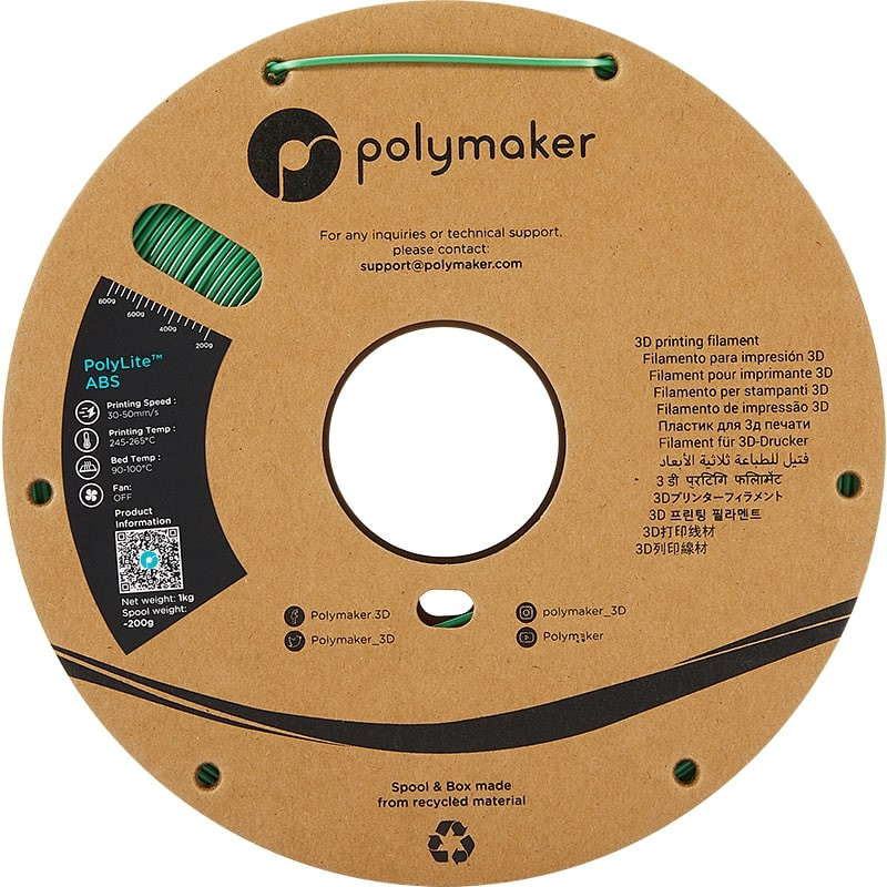 Filament ABS Vert - 2.85mm - 1 kg Filament ABS Vert - 2.85mm - 1 kg