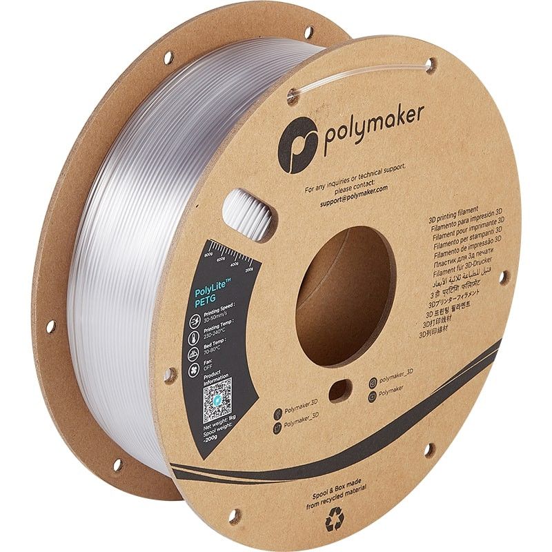 Filament PETG Transparent - 2.85mm - 1 kg Filament PETG Transparent - 2.85mm - 1 kg