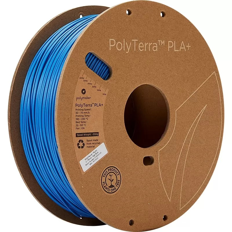 PolyTerra PLA+ Bleu - 1.75mm - 1 kg PolyTerra PLA+ Bleu - 1.75mm - 1 kg