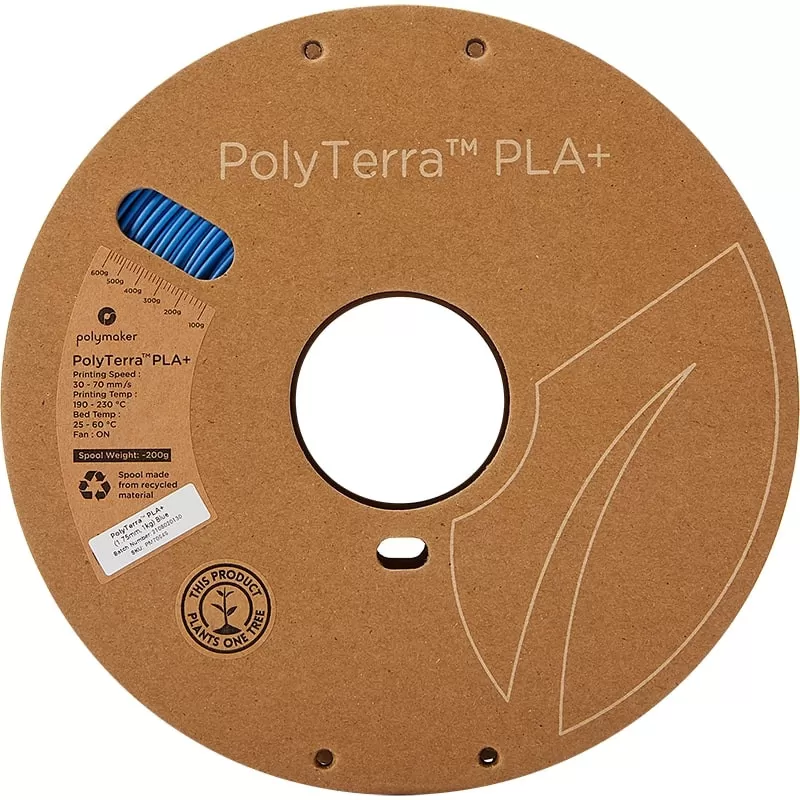 Enrouleur PolyTerra+ PLA Bleu - 1.75mm - 1 kg Enrouleur PolyTerra+ PLA Bleu - 1.75mm - 1 kg