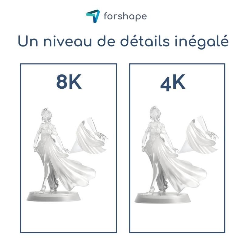 Détails 8K Transparente Forshape Premium - 1Kg Détails 8K Transparente Forshape Premium - 1Kg