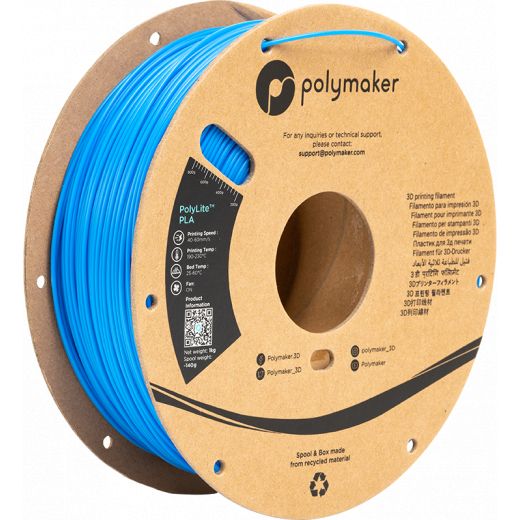 PolyLite PLA Azure Blue - 1.75mm - 1 kg