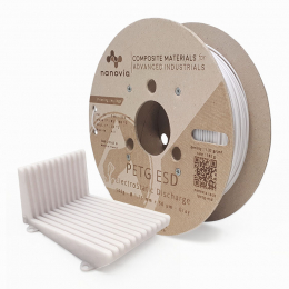 Nanovia PETG ESD Wit / Gray - 1,75 mm - 500 g