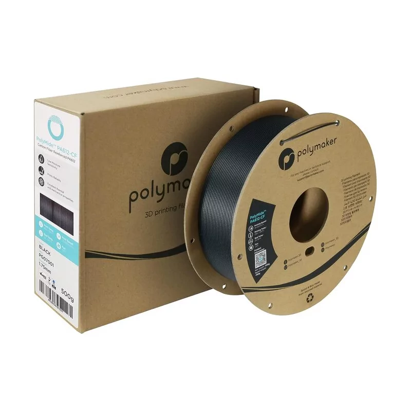 Polymide PA612-CF Noir - 2.85mm - 500 g Polymide PA612-CF Noir - 2.85mm - 500 g