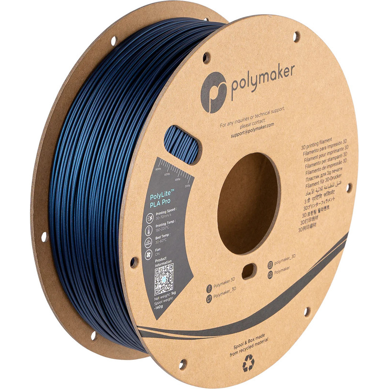 PolyLite PLA Pro Metallic Blue - 1.75mm - 1 kg PolyLite PLA Pro Metallic Blue - 1.75mm - 1 kg