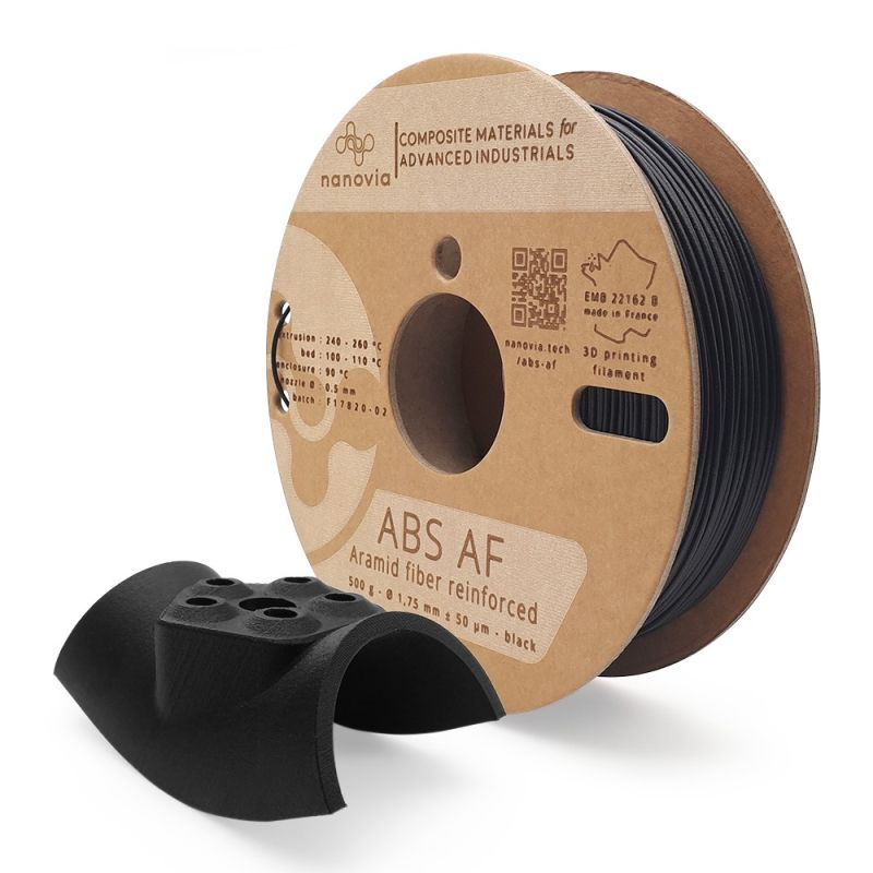 ABS AF Nanovia (renforcé en fibres d'aramide) - 1.75mm - 500 g ABS AF Nanovia (renforcé en fibres d'aramide) - 1.75mm - 500 g
