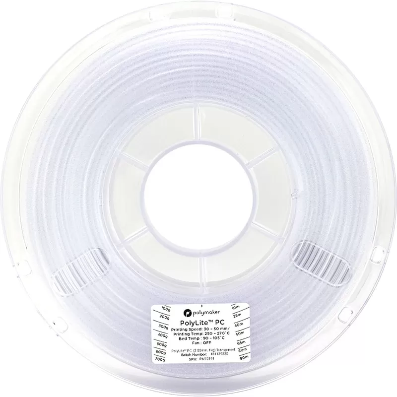 PolyLite PC Transparent - 2.85mm - 1 kg (2) PolyLite PC Transparent - 2.85mm - 1 kg (2)