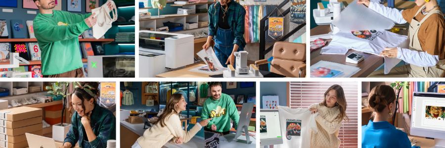 xTool Apparel Printer toepassing