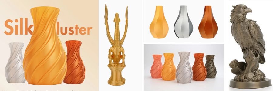 eSun PLA Silk Filament Zilver