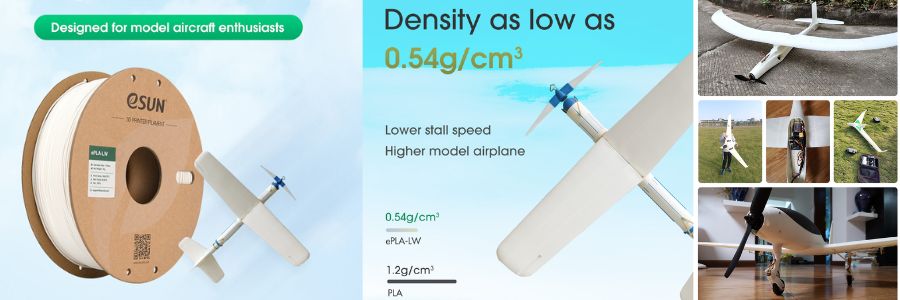 eSun PLA-LW Wit Filament