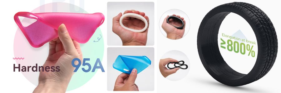 eSun TPU‑95A Filament Zwart