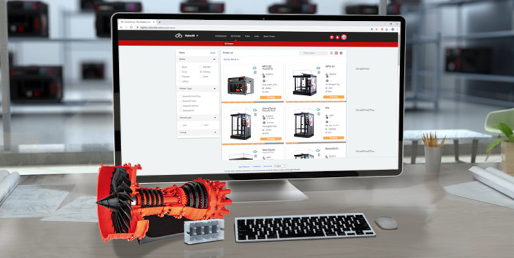 RaiseCloud - beheer Raise3D Pro2 Plus