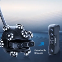 EinScan Trak gebruikt als handscanner voor 3D-scannen