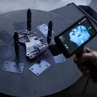 Scanvolume en afstand EinScan Rigil