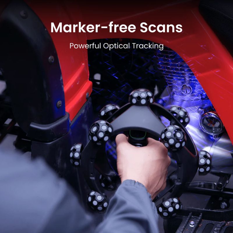 Scannen zonder markers met de Revopoint Trackit SR