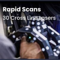 Kruislings blauwe lasers